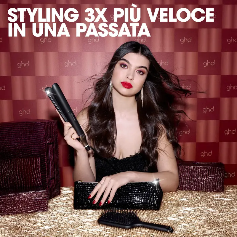 Styler ghd chronos Gift Set - piastra per capelli professionale + paddle brush - Piastra capelli, Spazzole per capelli, Cofanetto per capelli miniatura 3
