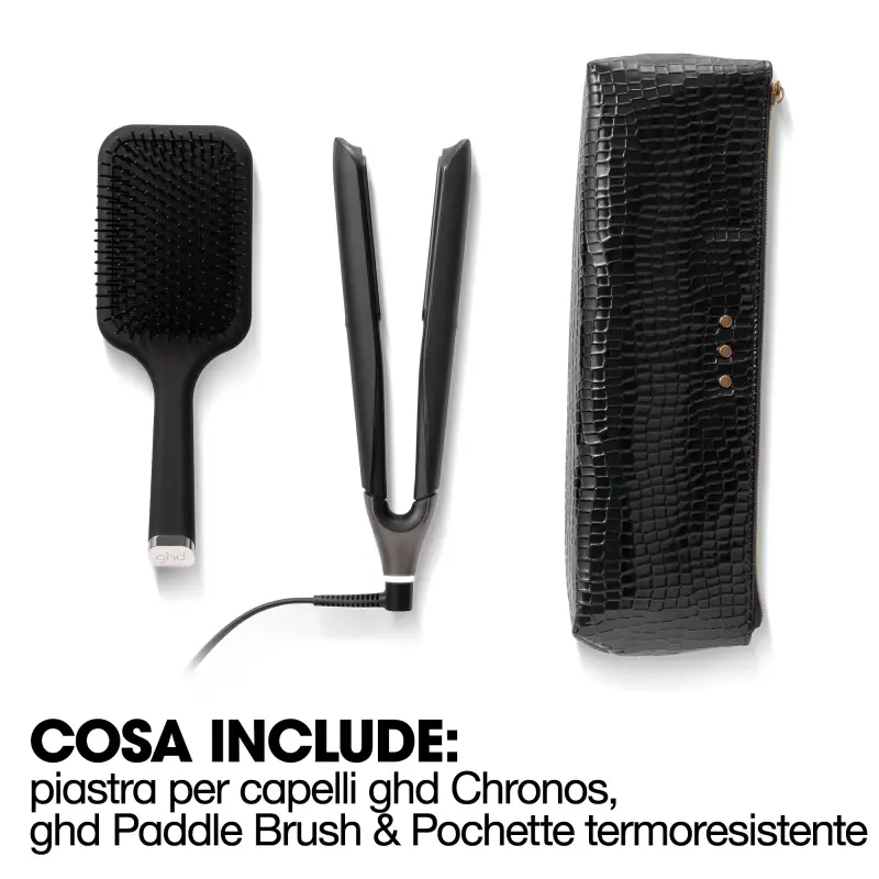 Styler ghd chronos Gift Set - piastra per capelli professionale + paddle brush - Piastra capelli, Spazzole per capelli, Cofanetto per capelli miniatura 5