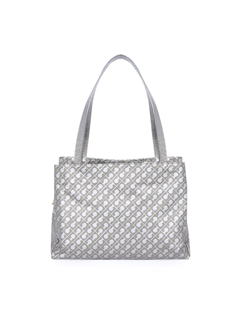 Borsa Spalla Argento Scuro Grigio