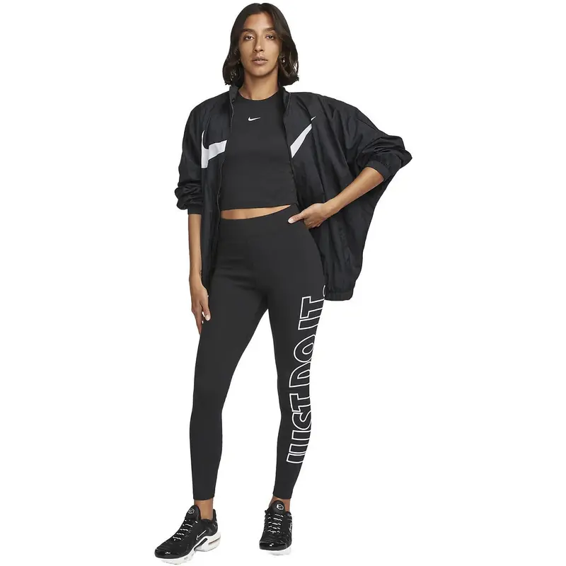 Ghette Nike Sportswear Classics Graphic High-Waisted. Nero. Donne |  Nike