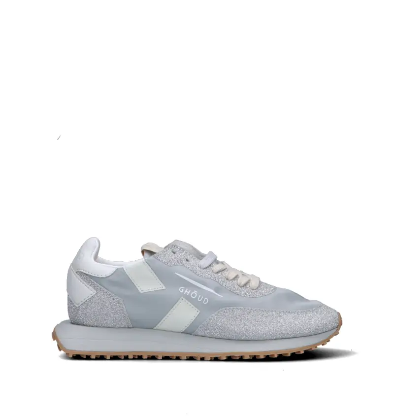 Ghoud Sneakers donna argento in tessuto e materiale sintetico