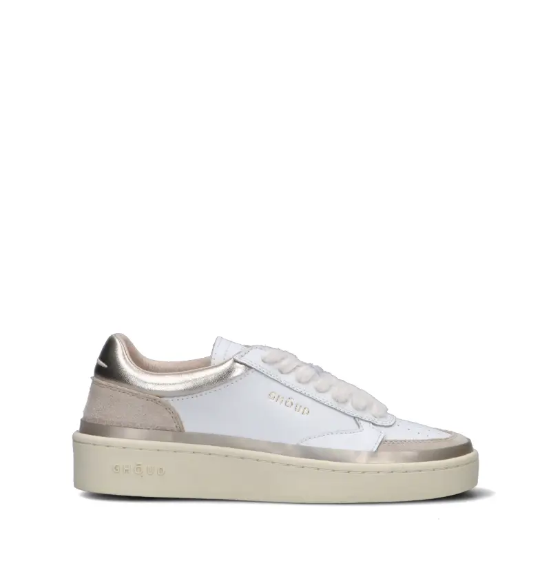 Sneaker donna bianca in pelle Vario