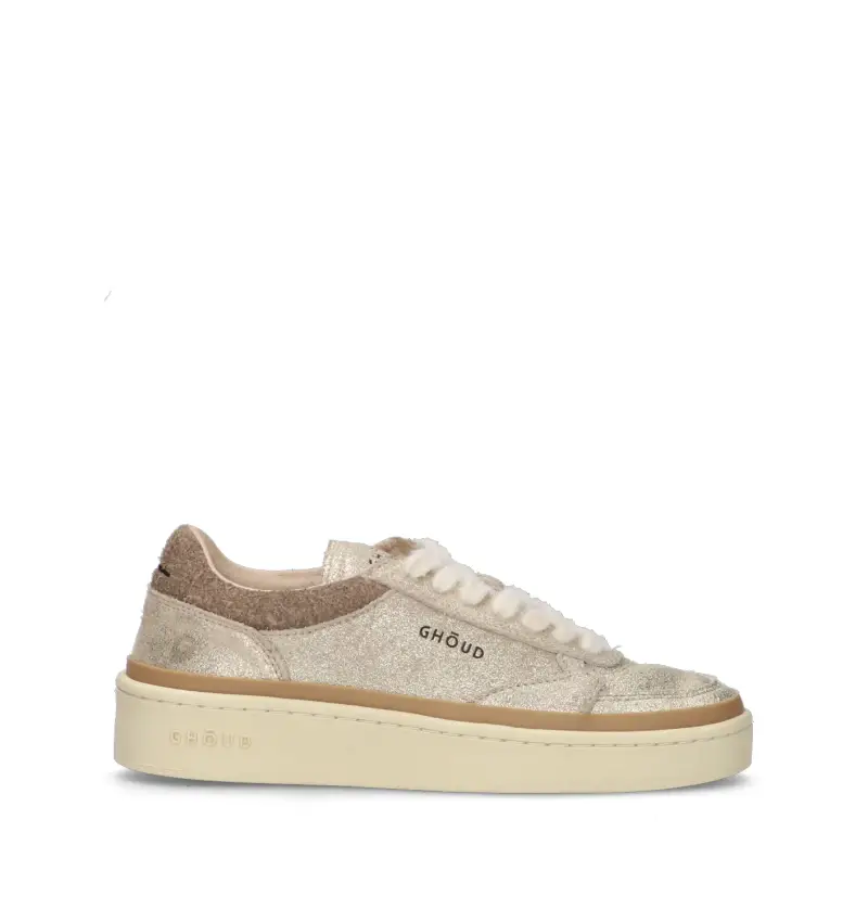 Sneaker donna platino in suede Vario