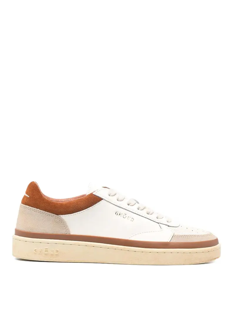 Sneakers Bianche E Rosse Beige