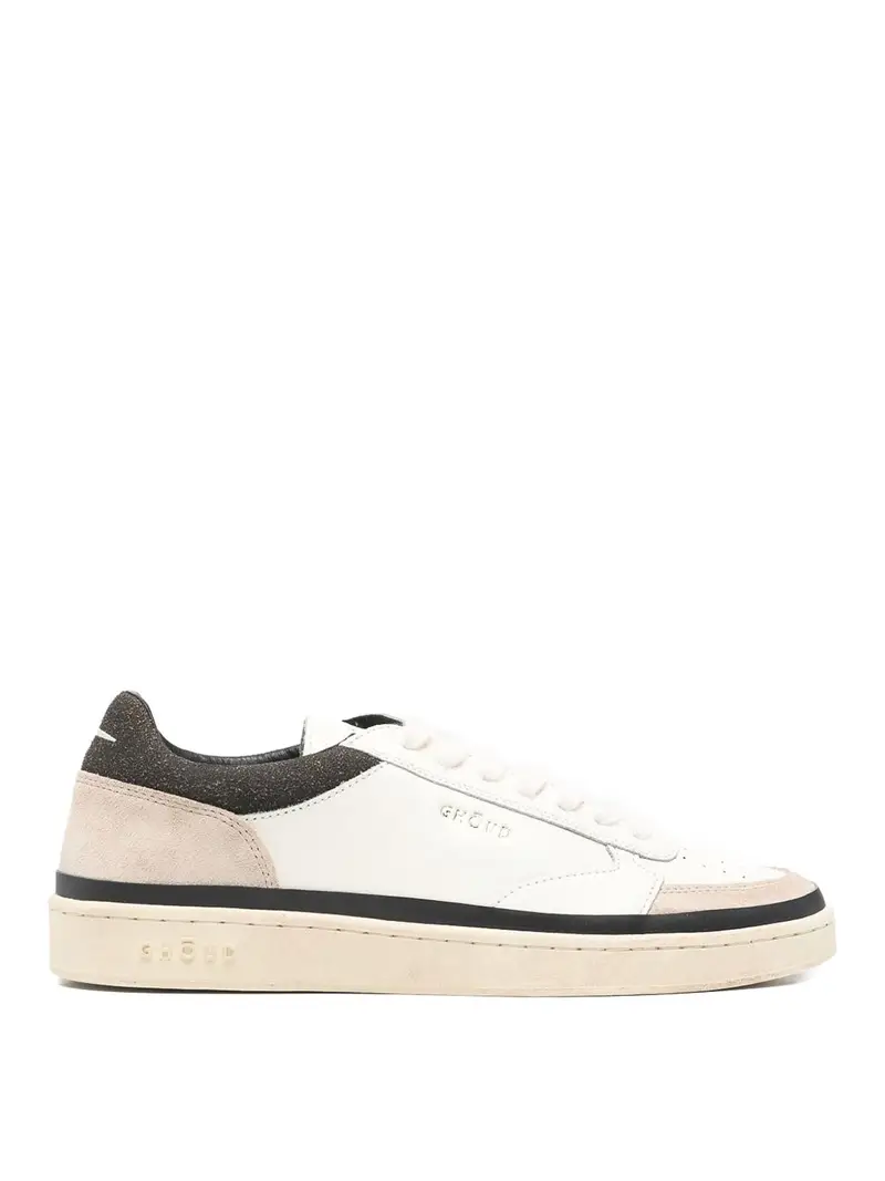 Sneakers Bianche E Verdi Beige