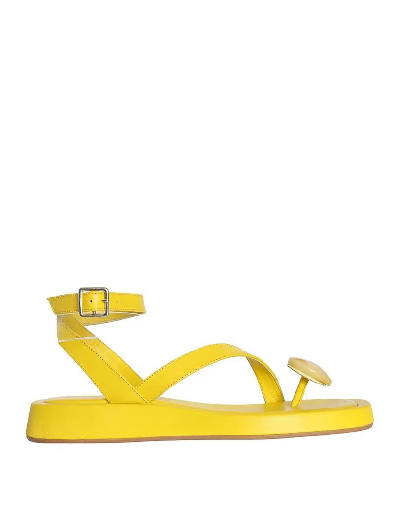 Sandali in pelle Rosie 18 GiaRhw Giallo