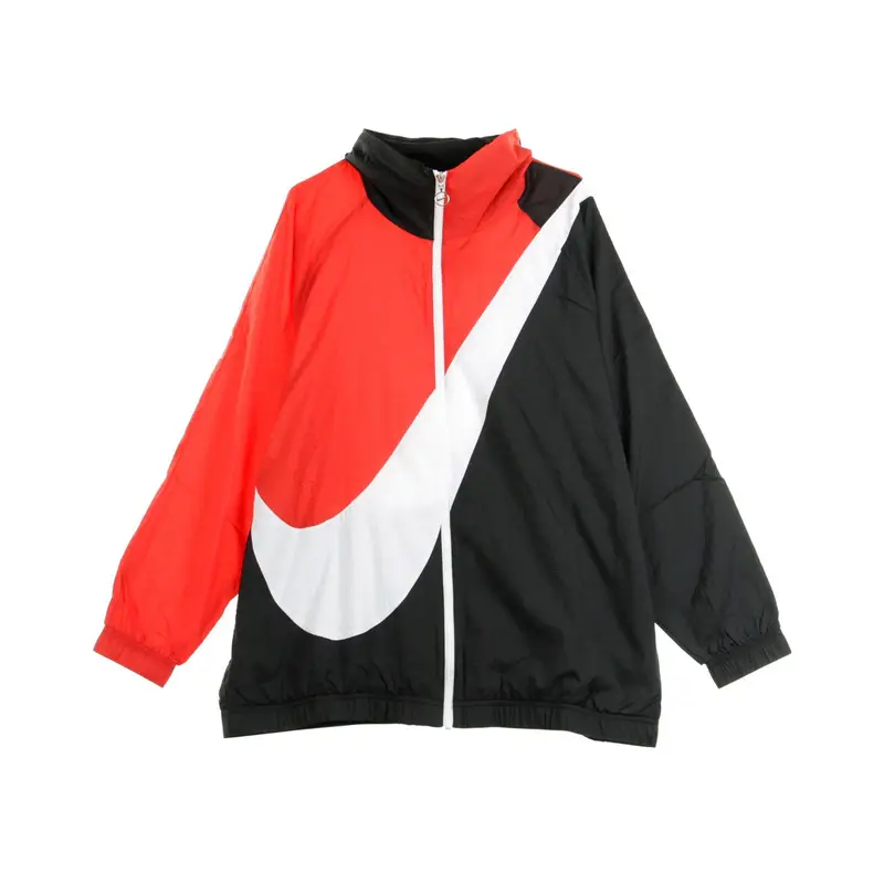 Giacca a Vento Donna W Swoosh Jkt Wvn Cb Black/university Red/white