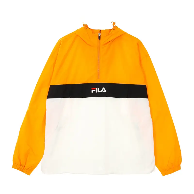 Giacca a Vento Infilabile Uomo Elmo Woven Anorak Flame Orange/bright White/black