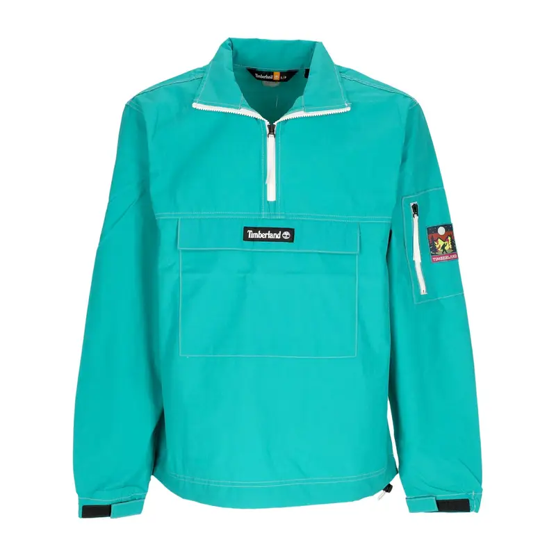 Giacca a Vento Infilabile Uomo Hiking Anorak Columbia Blue