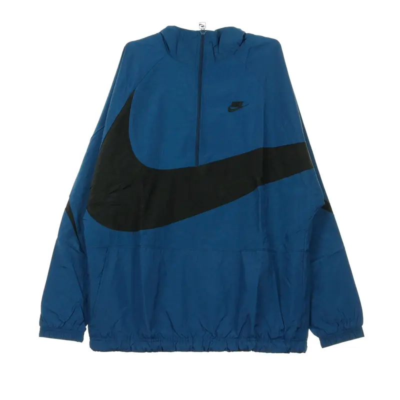 Giacca a Vento Infilabile Uomo Vw Swoosh Wvn Hlfzip Jkt Blue Force/black/blue Force/black