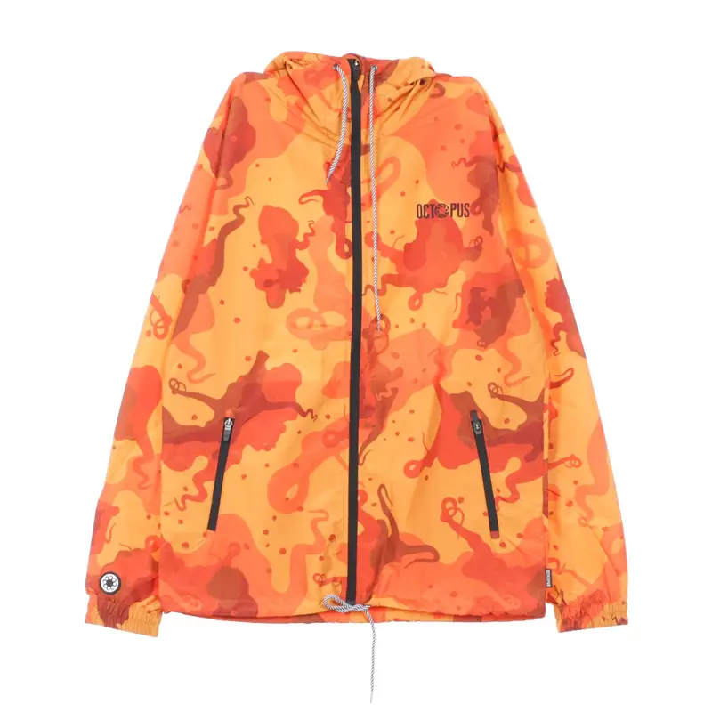 Giacca a Vento Uomo Camo Windbreaker Orange