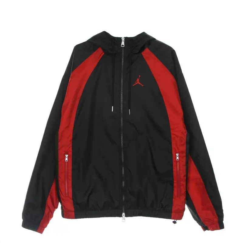 Giacca a Vento Uomo Essentials Woven Jacket Black/gym Red