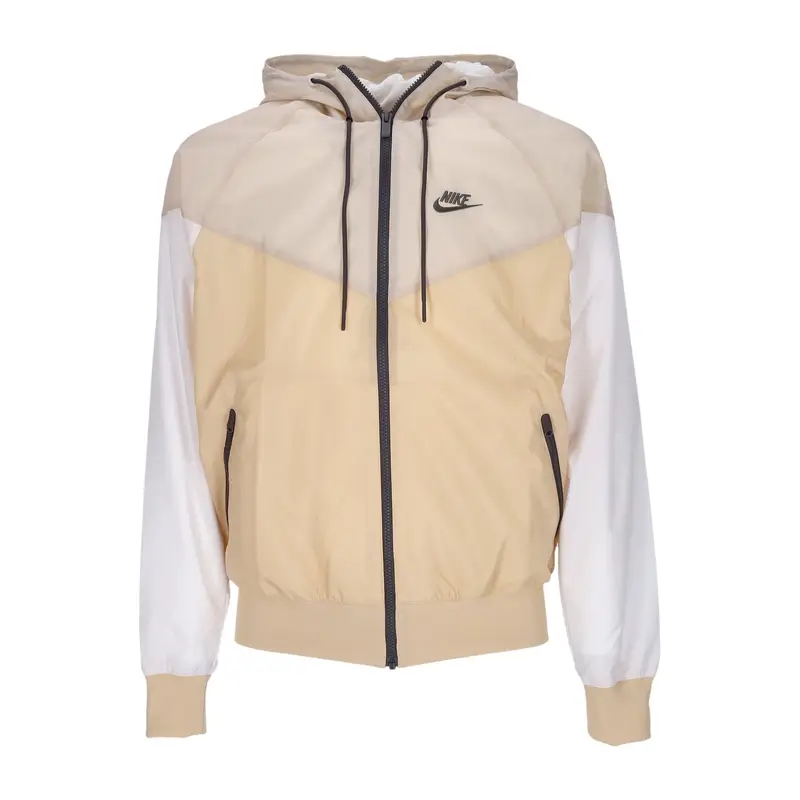 Giacca a Vento Uomo Sportswear Woven Lined Windrunner Hooded Jacket White Onyx/sanddrift/white/medium Ash
