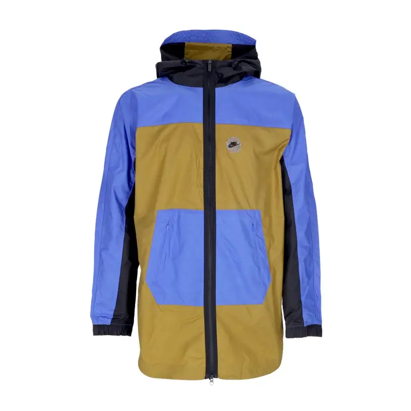 Giacca a Vento Uomo Sportswear Woven Utility Jacket Golden Moss/medium Blue/black