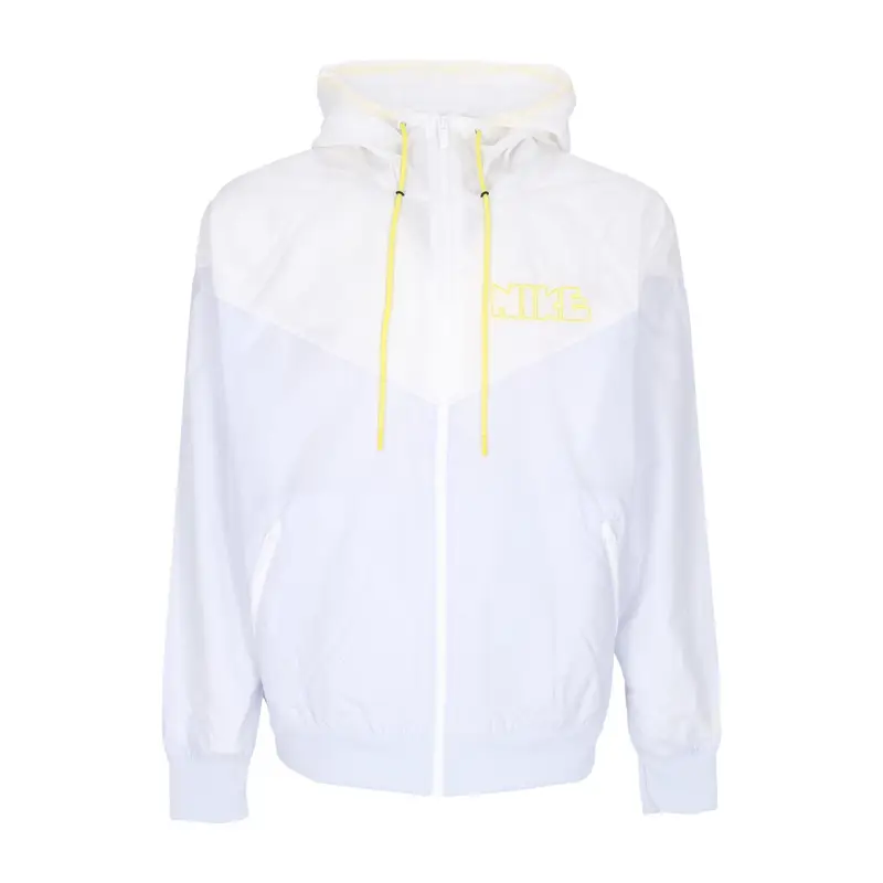 Giacca a Vento Uomo Windrunner Woven Lined Jacket Football Grey/white/white/opti Yellow