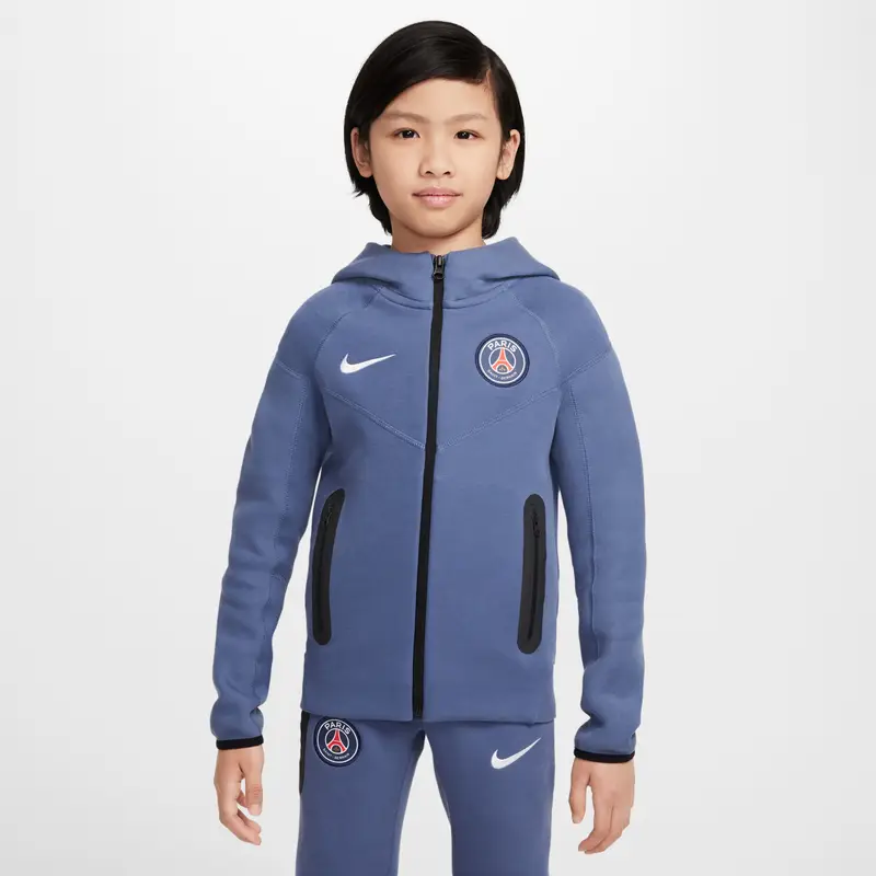 Giacca a zip intera per bambini PSG Tech Fleece 2025/26