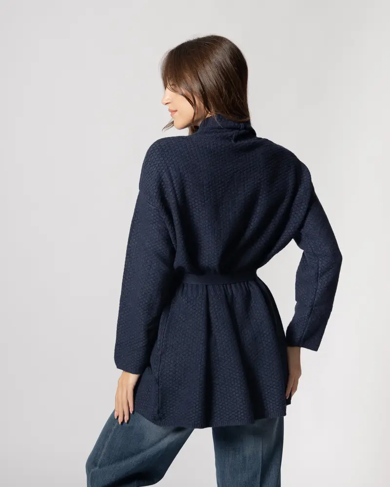 Giacca cintura Blu miniatura 2