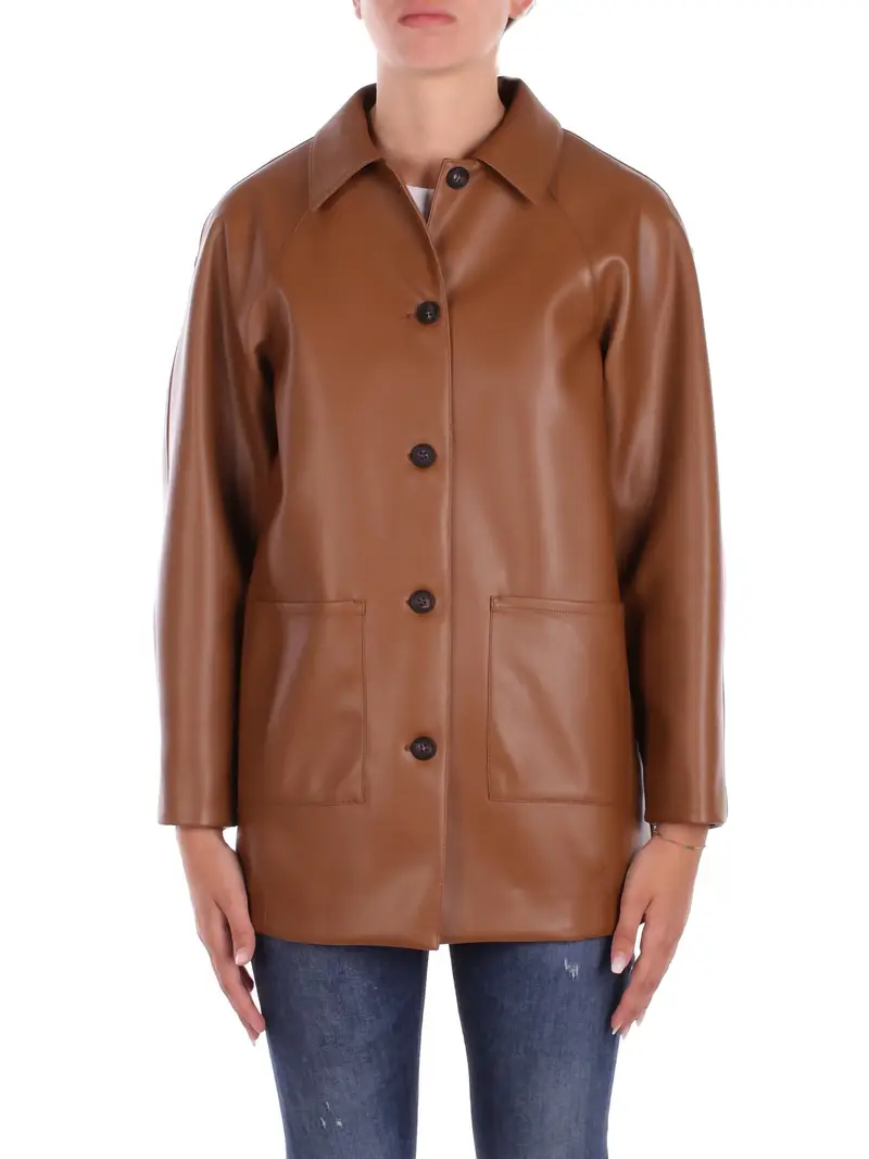 Giacca Donna MAX MARA Cuoio Fuoco