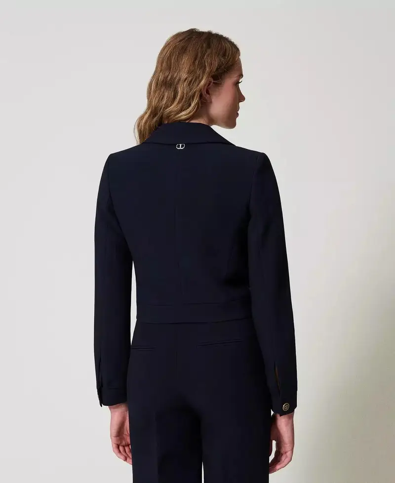 Giacca doppiopetto blu miniatura 3