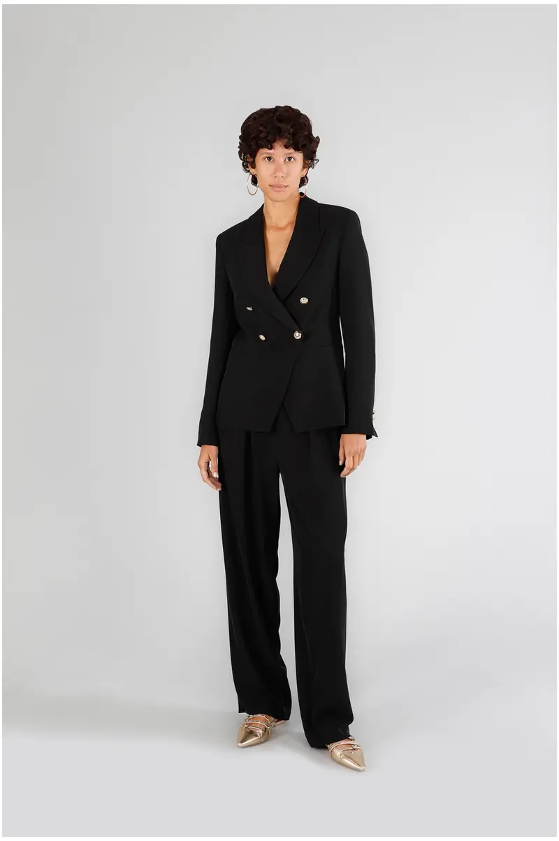 giacca doppiopetto nero 46