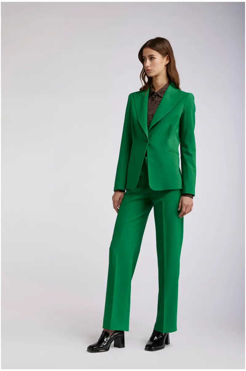 giacca monopetto ad un bottone tessuto bielastico erba 46