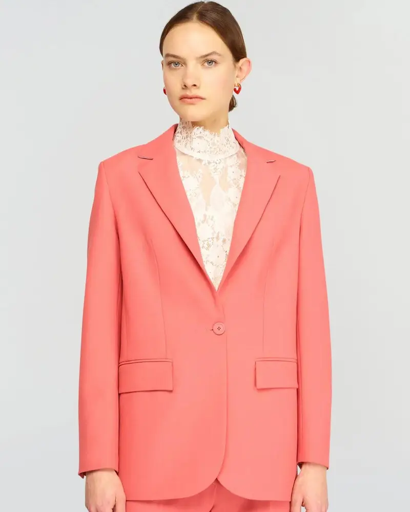 Giacca monopetto eboni Corallo