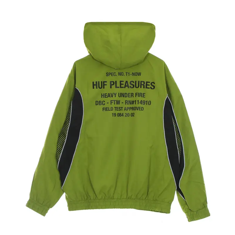 Giacca Tuta Cappuccio Uomo Darton Track Jacket X Pleasures Green