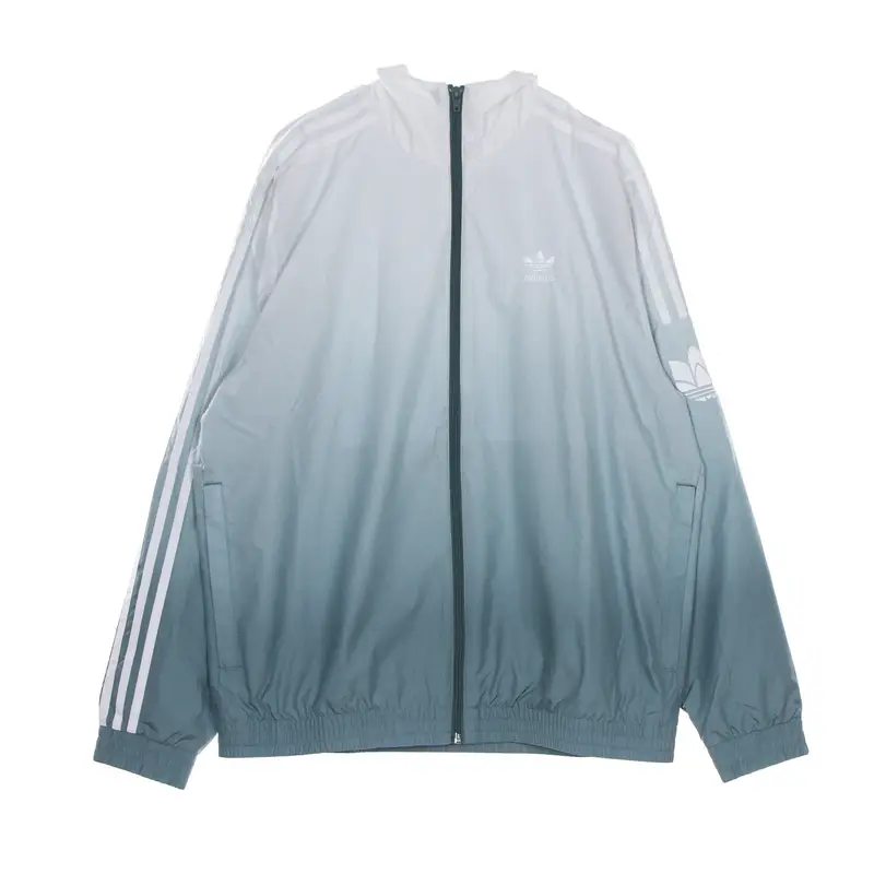 Giacca Tuta Uomo 3d Trefoil 3 Stripes Ombre' Track Jacket White/hazy Emerald