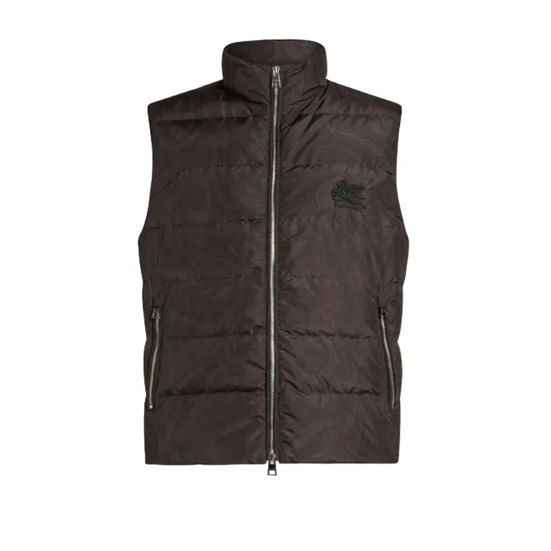 giacche uomo etro - mw down jacket travel vest bimaterial - nero
