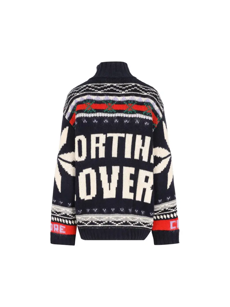 Bomber Jacquard Snowflake BLU miniatura 2