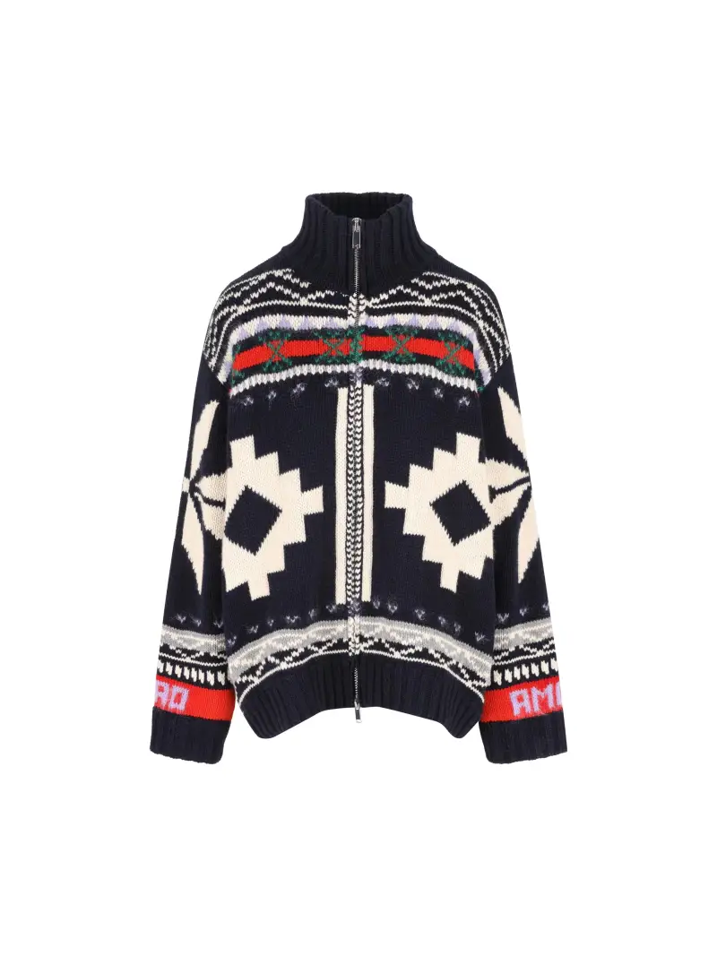 Bomber Jacquard Snowflake BLU