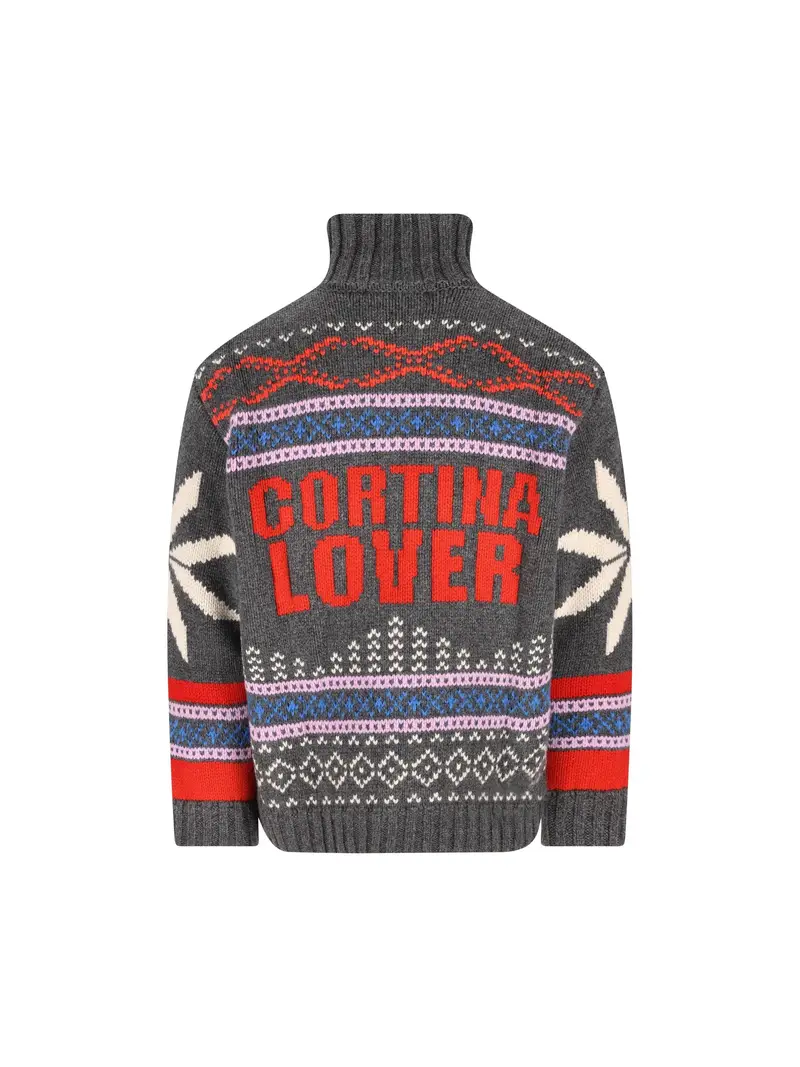 Cardigan Con Zip GRIGIO miniatura 2