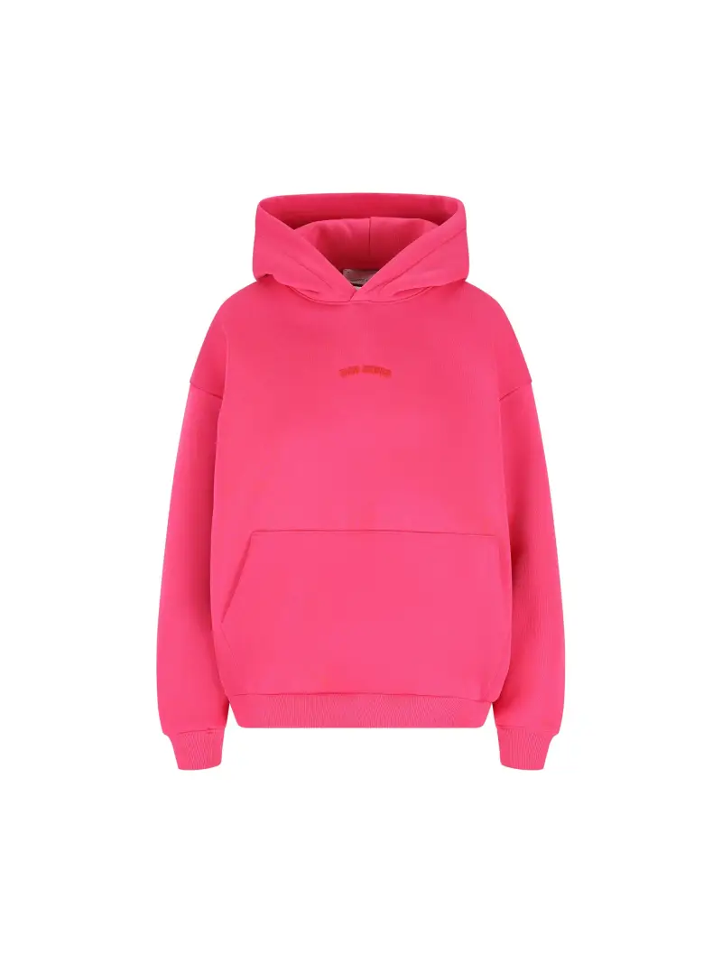 Felpa Con Cappuccio Ciao Amore Cortina Lover FUCHSIA