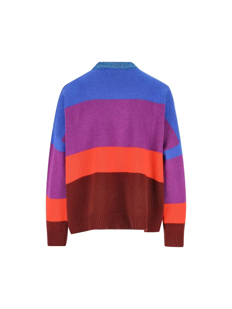 Maglia Maxi Stripes VIOLA miniatura 2