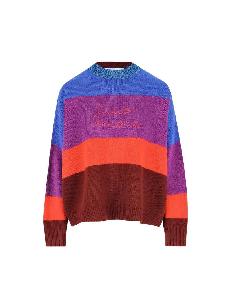 Maglia Maxi Stripes VIOLA