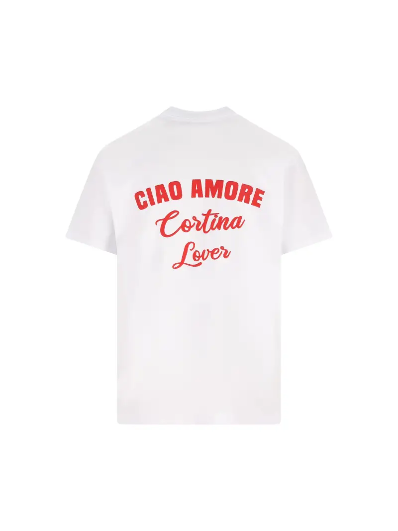 T-shirt Ciao Amore Cortina Lover BIANCO miniatura 2