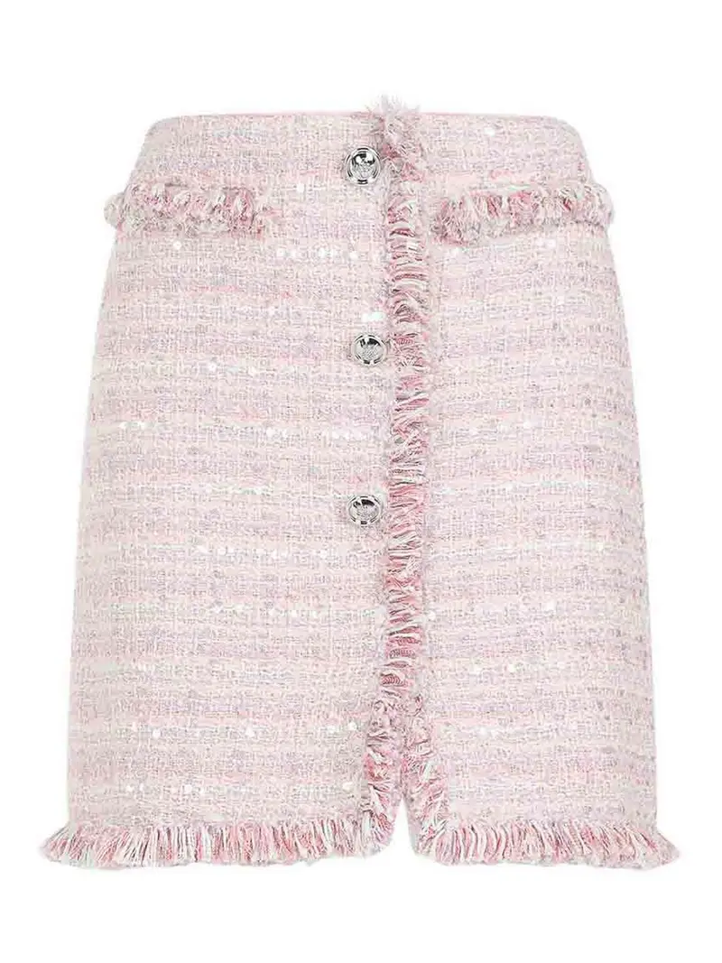 Boucle Mini Skirt Rosa