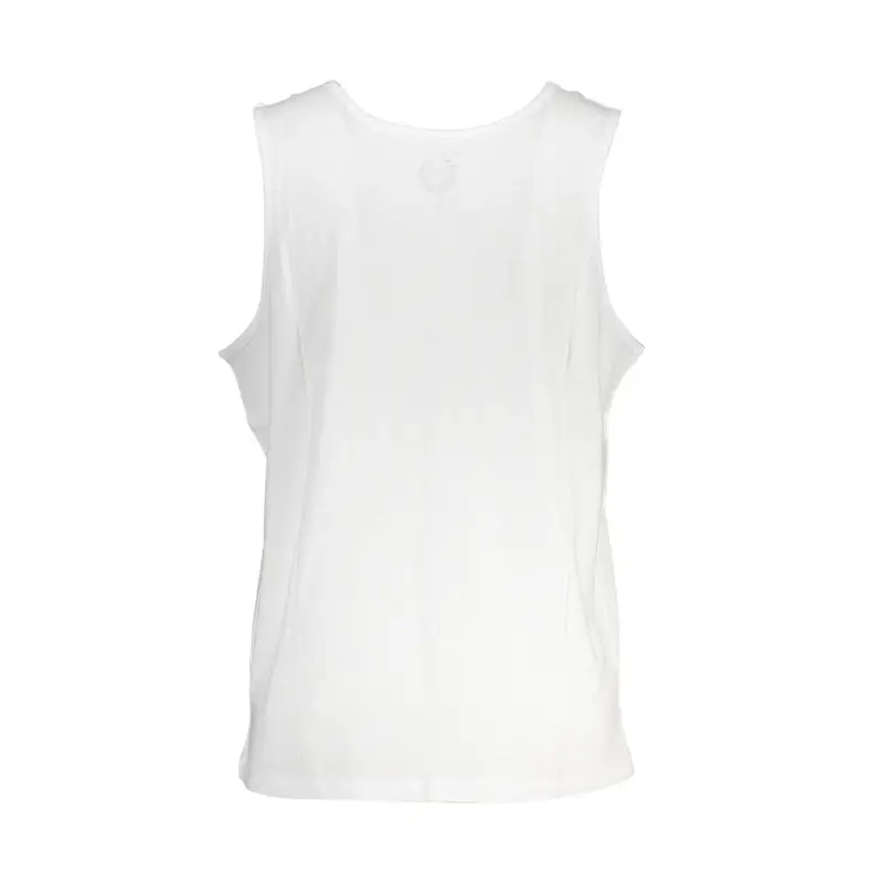 Canotta Uomo Bianca Stampa Logo Bianco miniatura 2