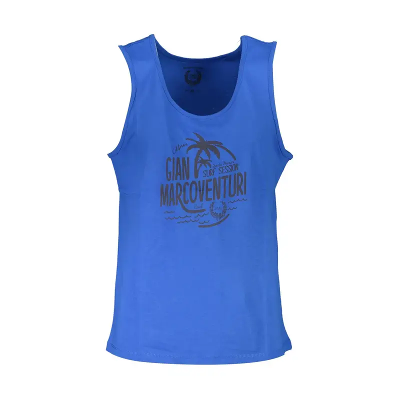 Canotta Uomo Blu Stampa