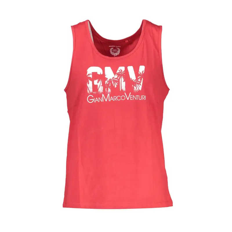 Gian Marco Venturi Canotta Uomo Rossa con Stampa Logo
