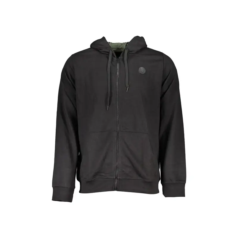Gian Marco Venturi Felpa Uomo Nera con Zip e Cappuccio