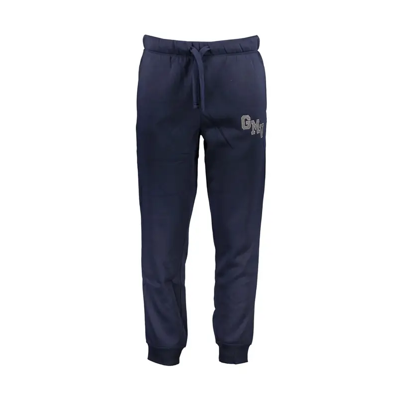 Felpa Pantaloni Uomo Blu Ricamo