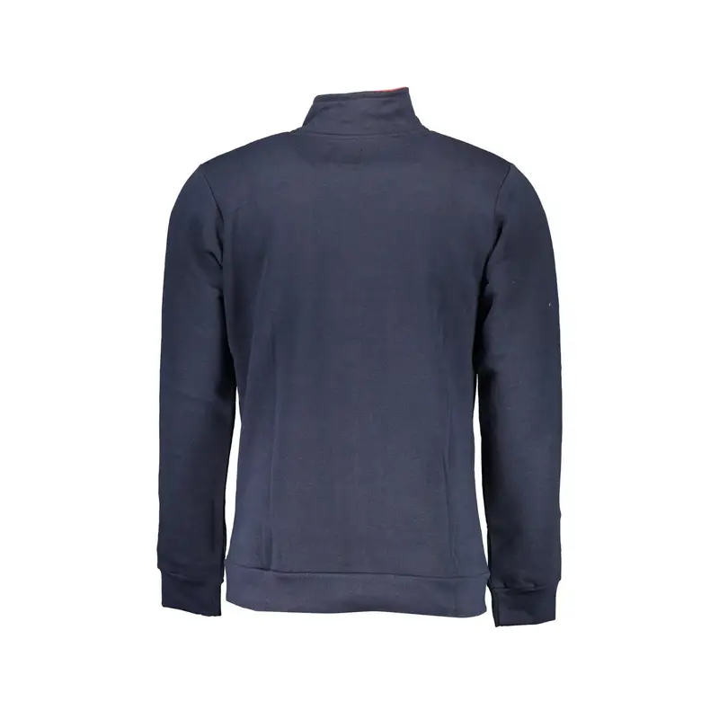 Felpa Uomo Blu Zip Logo miniatura 2