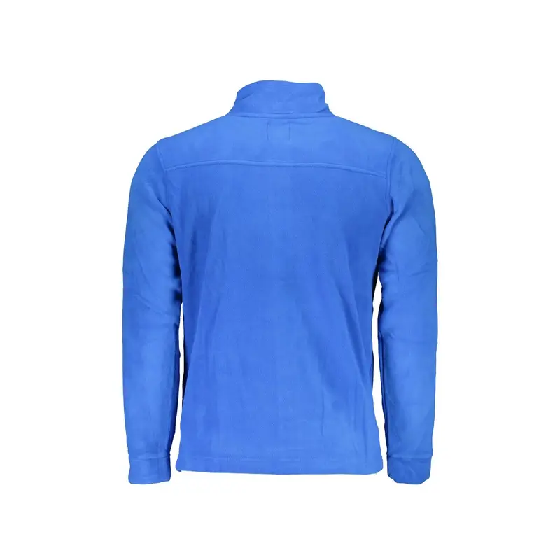 Felpa Uomo Blu Zip Logo miniatura 2