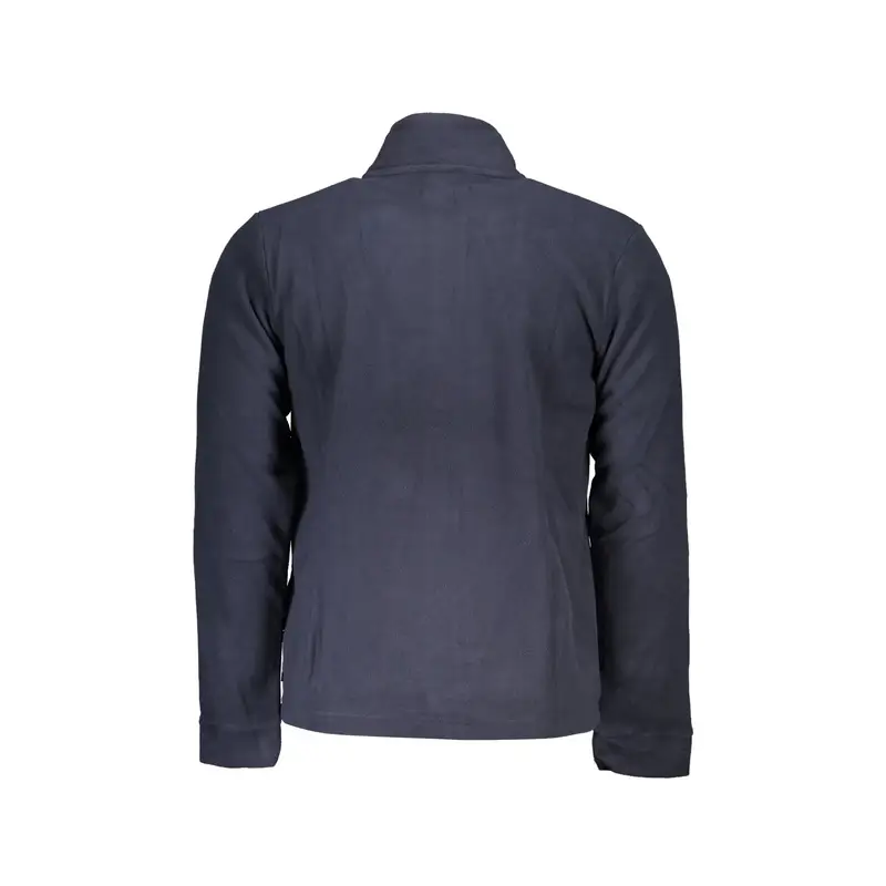 Felpa Uomo Blu Zip Pile Logo miniatura 2