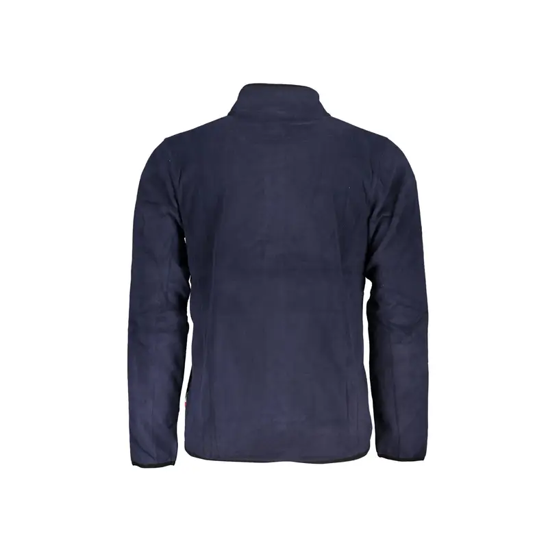 Felpa Uomo Blu Zip Pile Logo miniatura 2