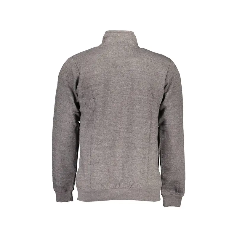 Felpa Uomo Grigio Zip Logo miniatura 2
