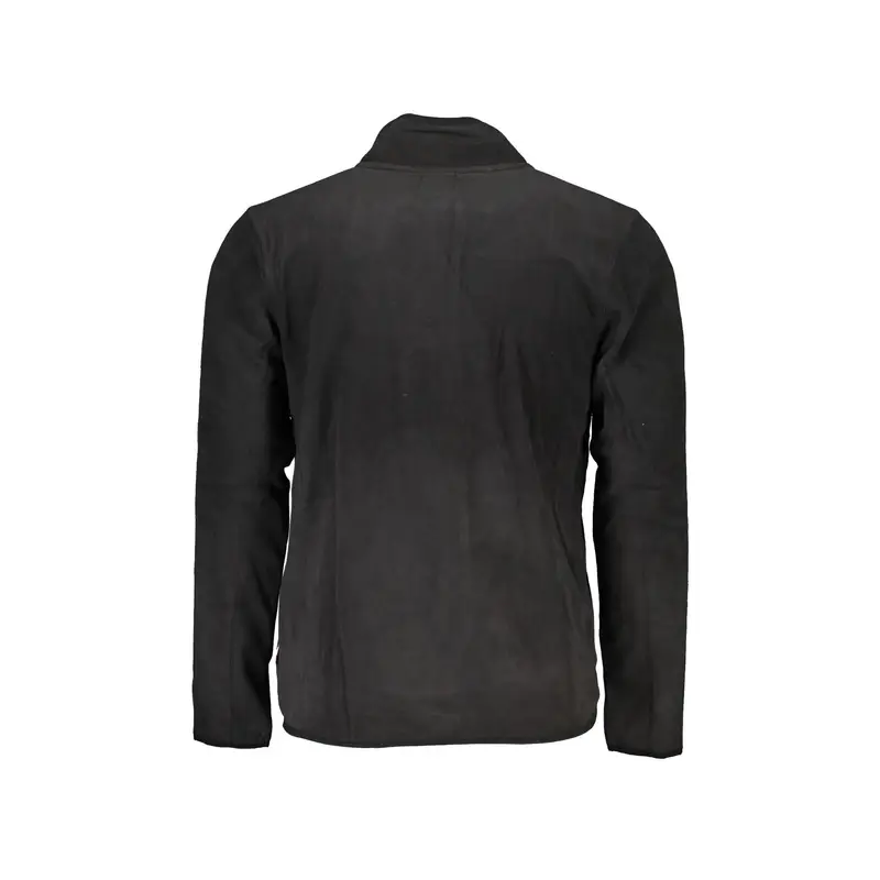 Felpa Uomo Nero Zip Pile Logo miniatura 2