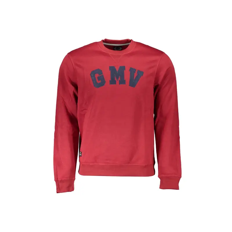 Felpa Uomo Rosso Girocollo Felpata Logo