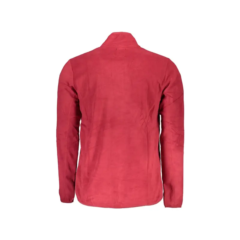 Felpa Uomo Rosso Mezza Zip Logo miniatura 2